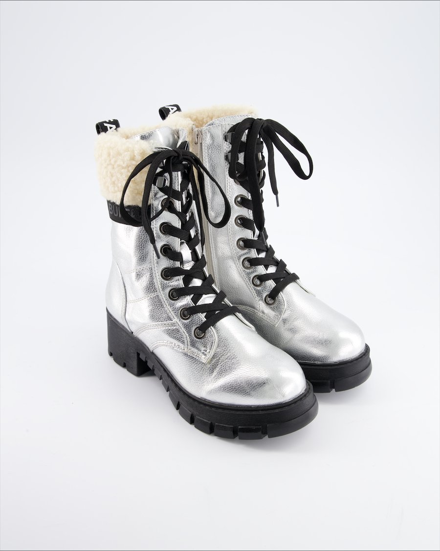 Buffalo Boots Leather Silver eu 37