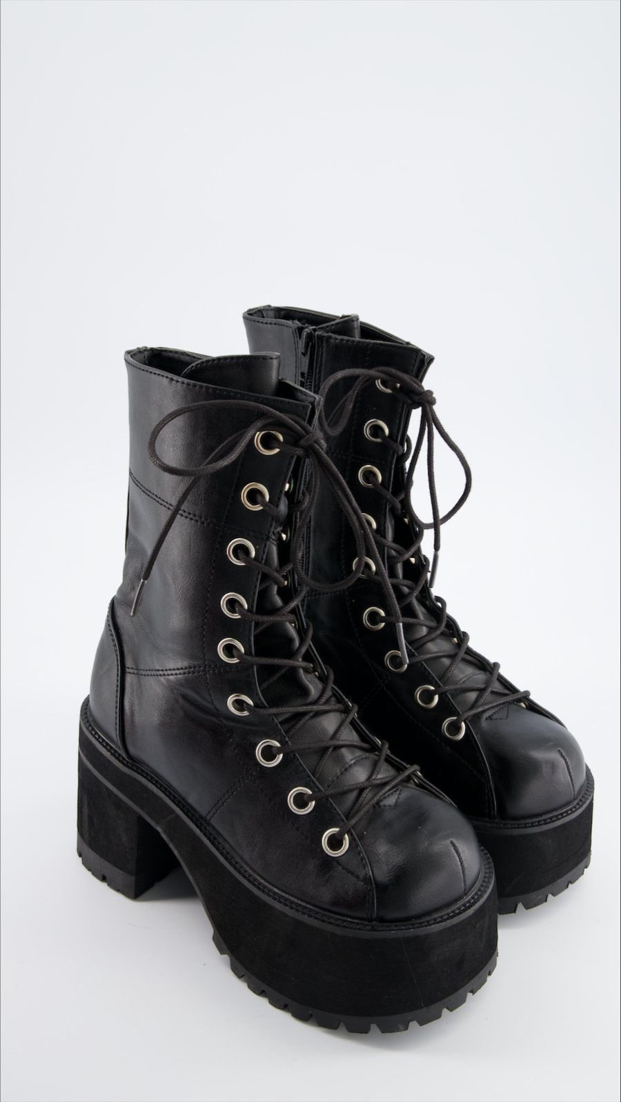 Demonia Boots Leather Black Eu 38
