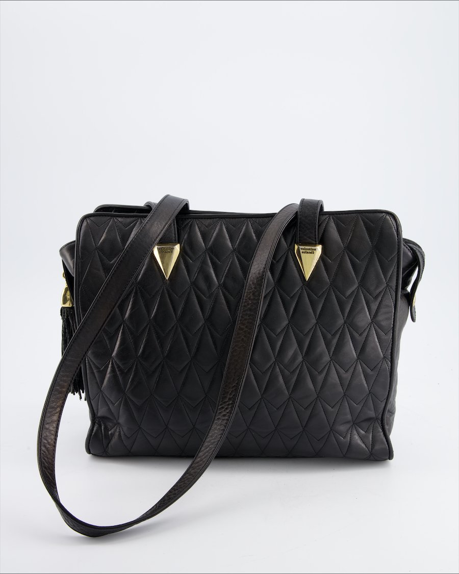 Valentino Orlandi Tote bag Leather Black
