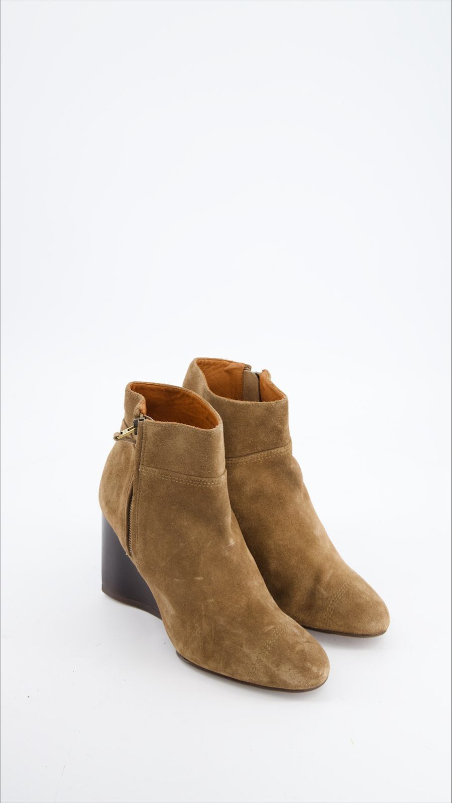 Lanvin Heels Suede Brown Eu 38