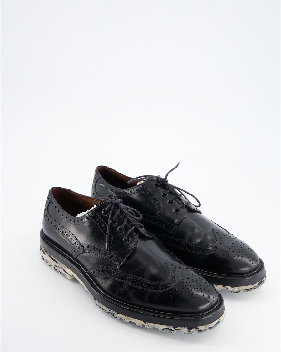 Non Signè / Unsigned Flats Leather Black Eu 42.5