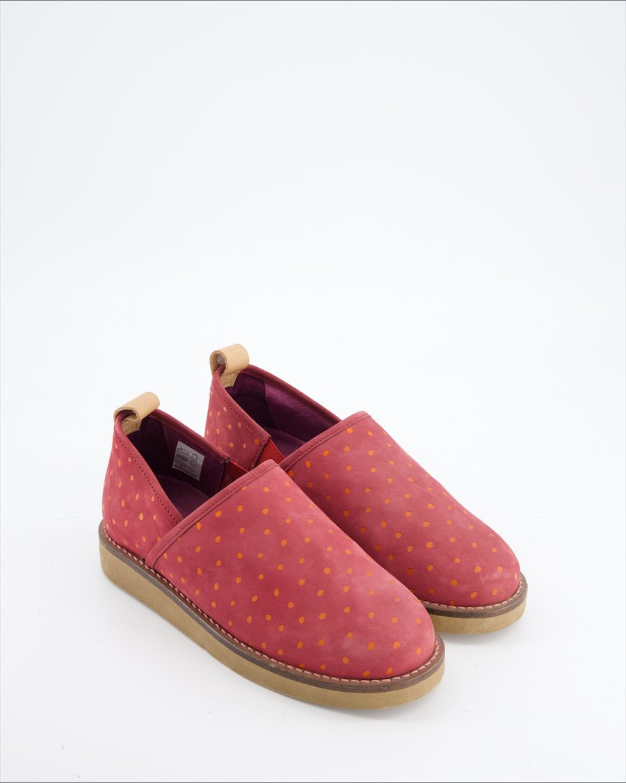 Non Signè / Unsigned Flats Suede Burgundy Eu 37