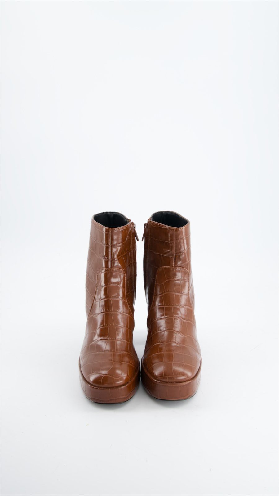 Mango Boots Leather Brown Eu 37 - immagine 4