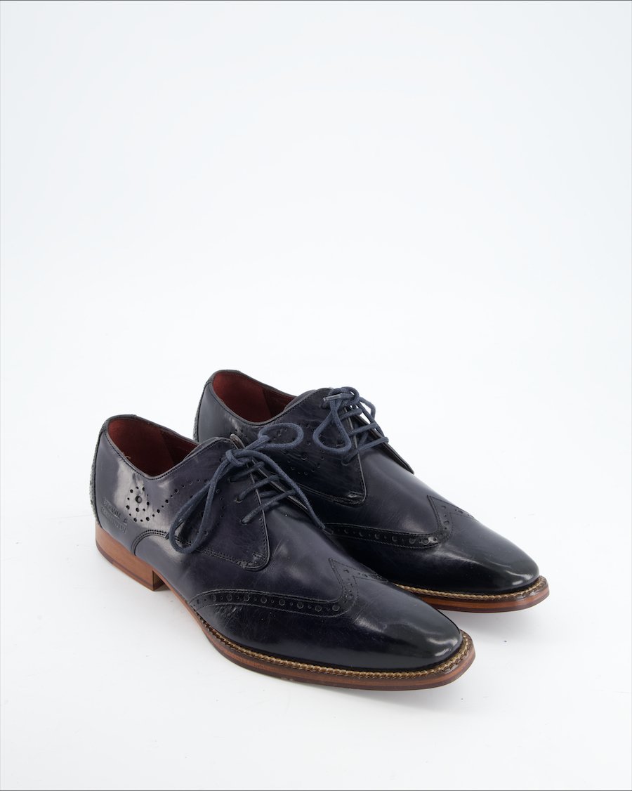 Melvin & Hamilton Flats Leather Blue Eu 39