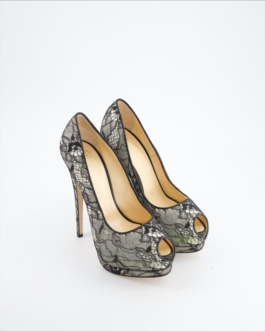Giuseppe Zanotti Heels Cloth Black Eu 40