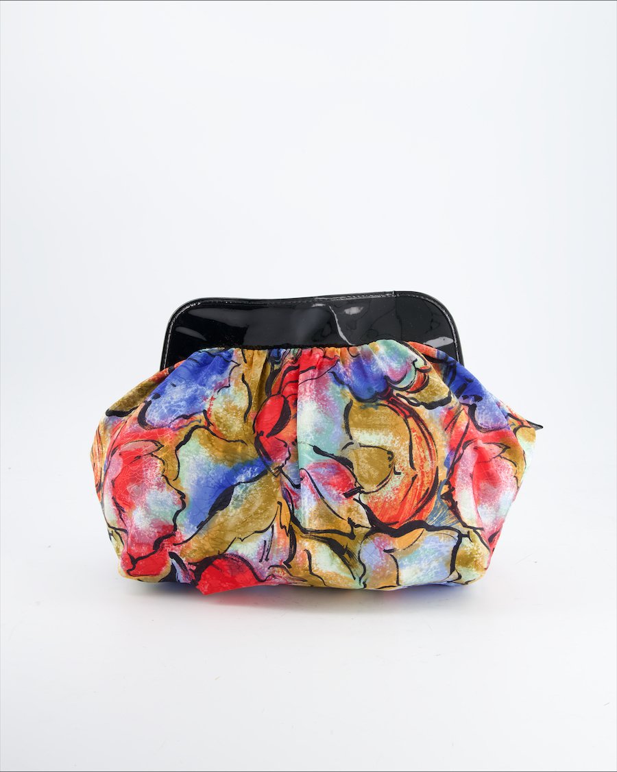 Non Signè /Unsigned Clutch bag Cloth Turquoise