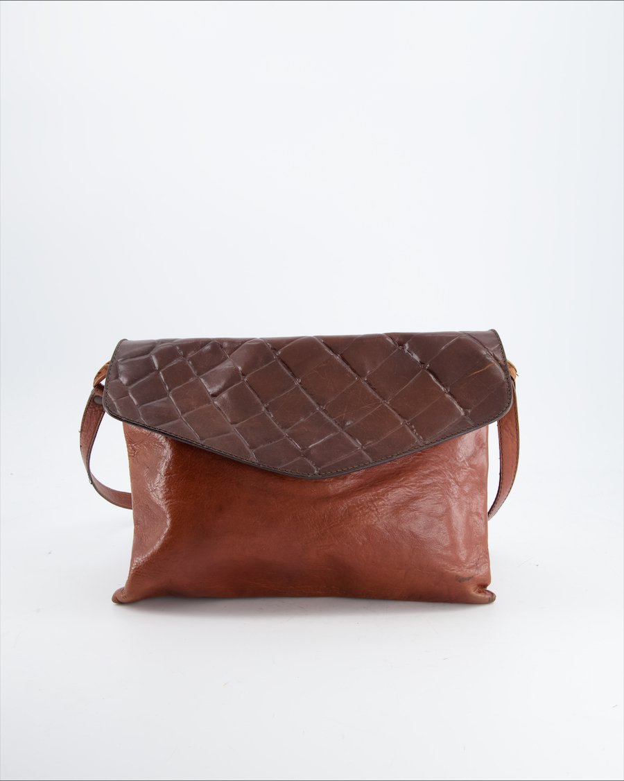 Non Signè / Unisgned Crossbody bag Leather Brown