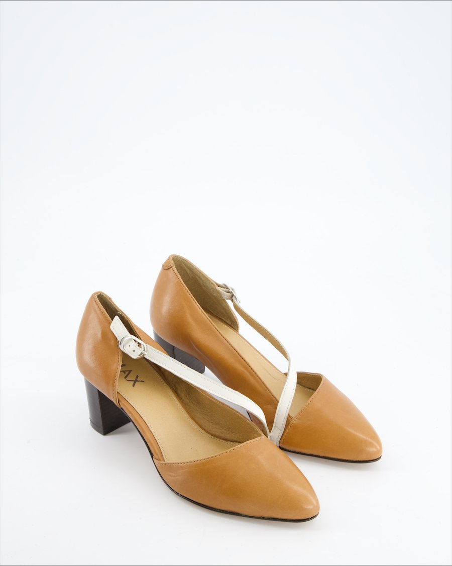 Max Heels Leather Brown Eu 35