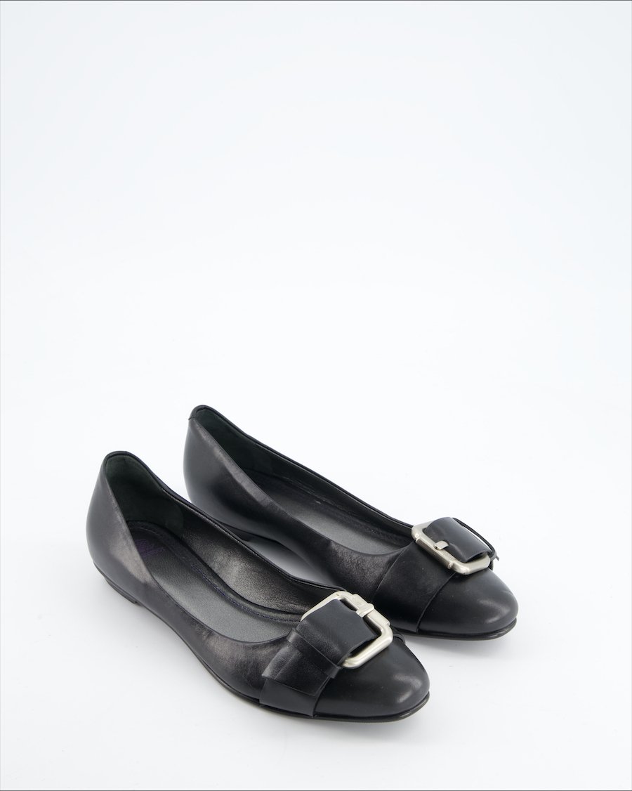 Navyboot Flats Leather Black Eu 35