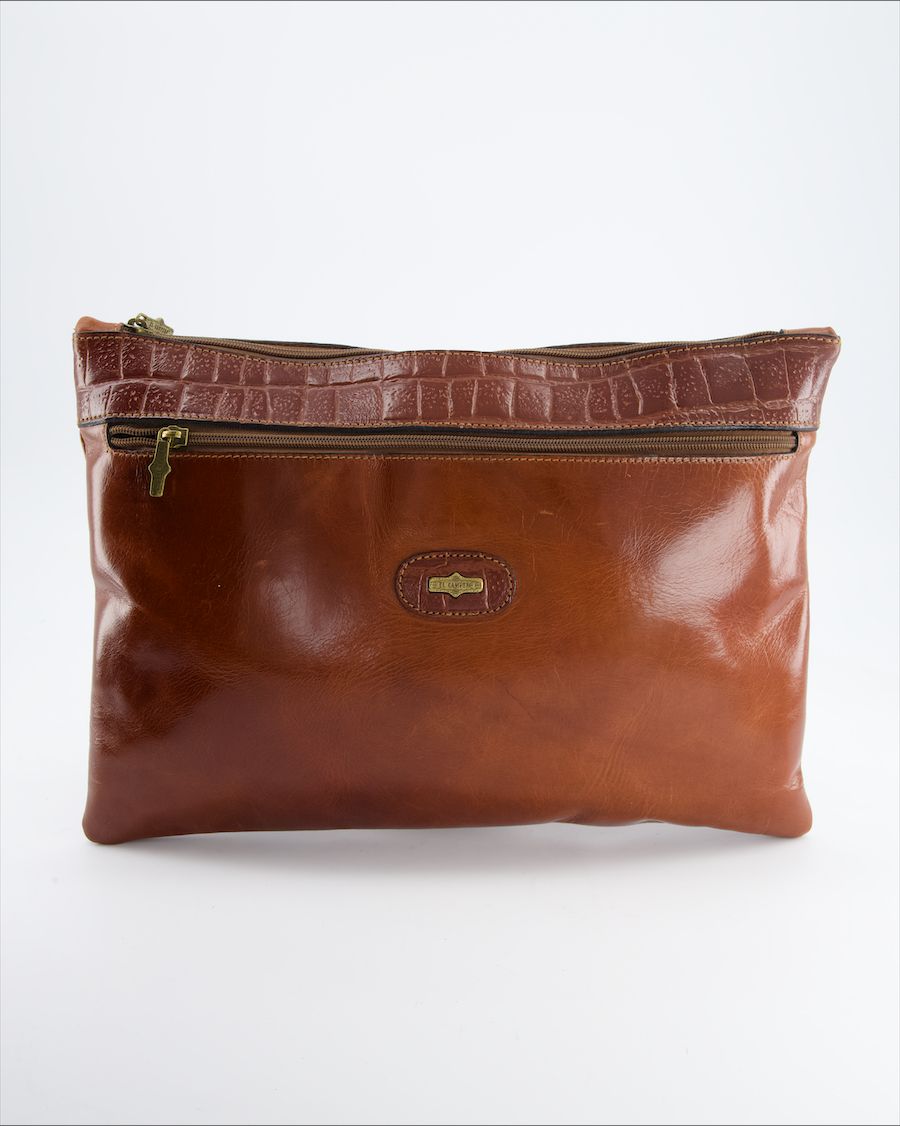 El Campero Clutch bag Leather Brown