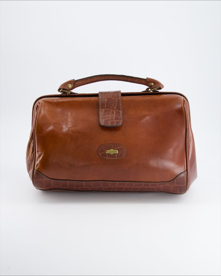 El Campero Handbag Leather Brown
