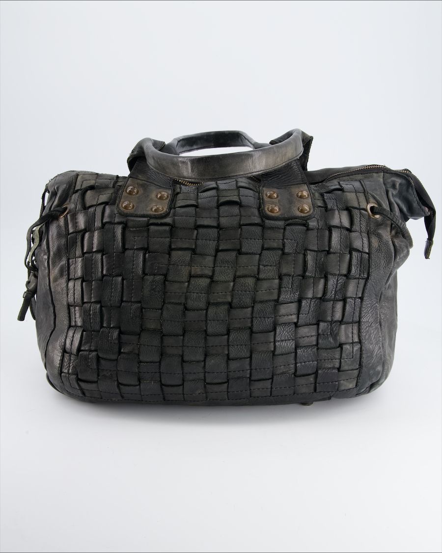 Non Signè / Unsigned Tote bag Leather Black