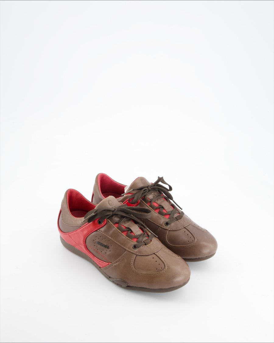 Geox Trainers Leather Brown Eu 36