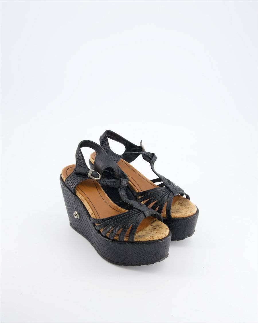 Ruco Line Heels Leather Black Eu 36