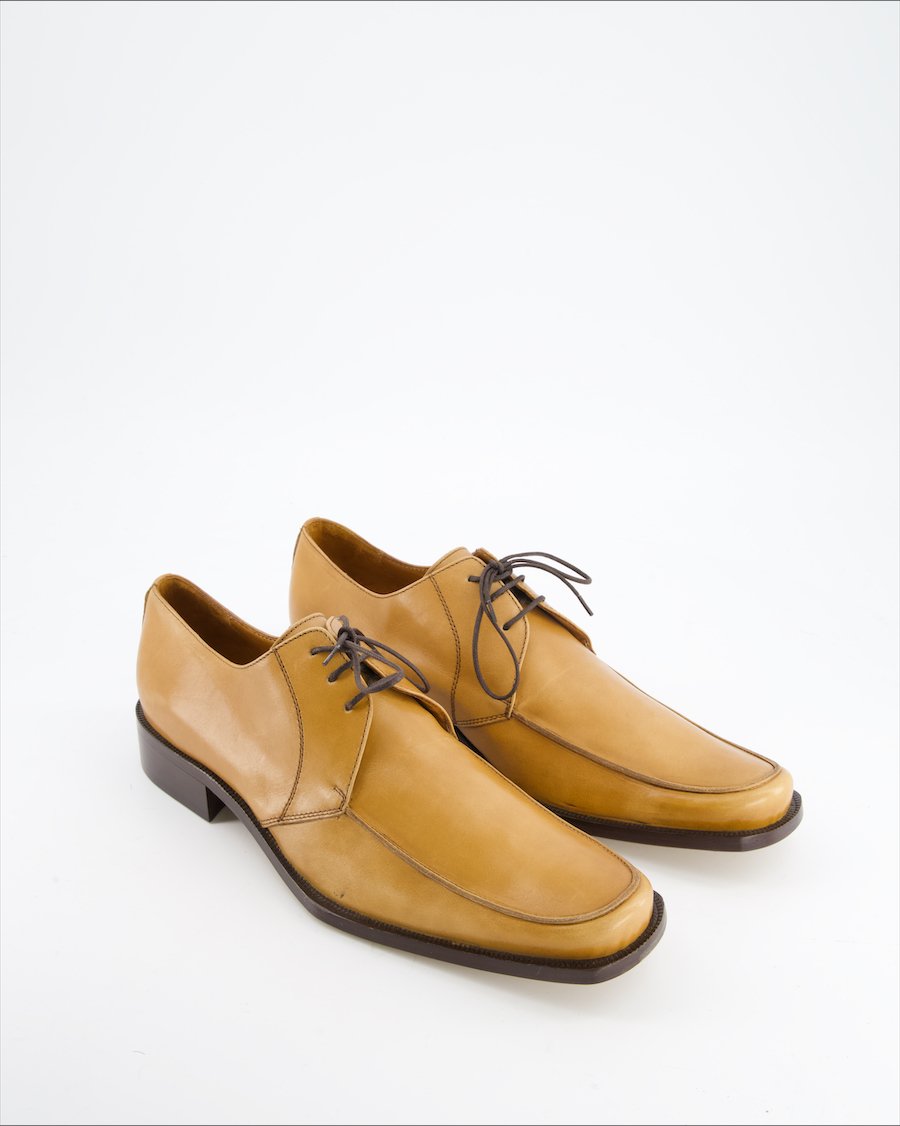 Rowland Brothers Flats Leather Camel Eu 44