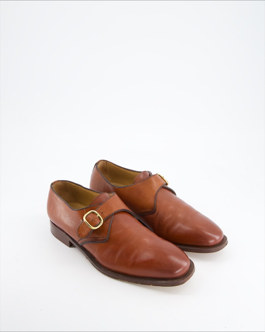 Pollini Flats Leather Brown Eu 41.5