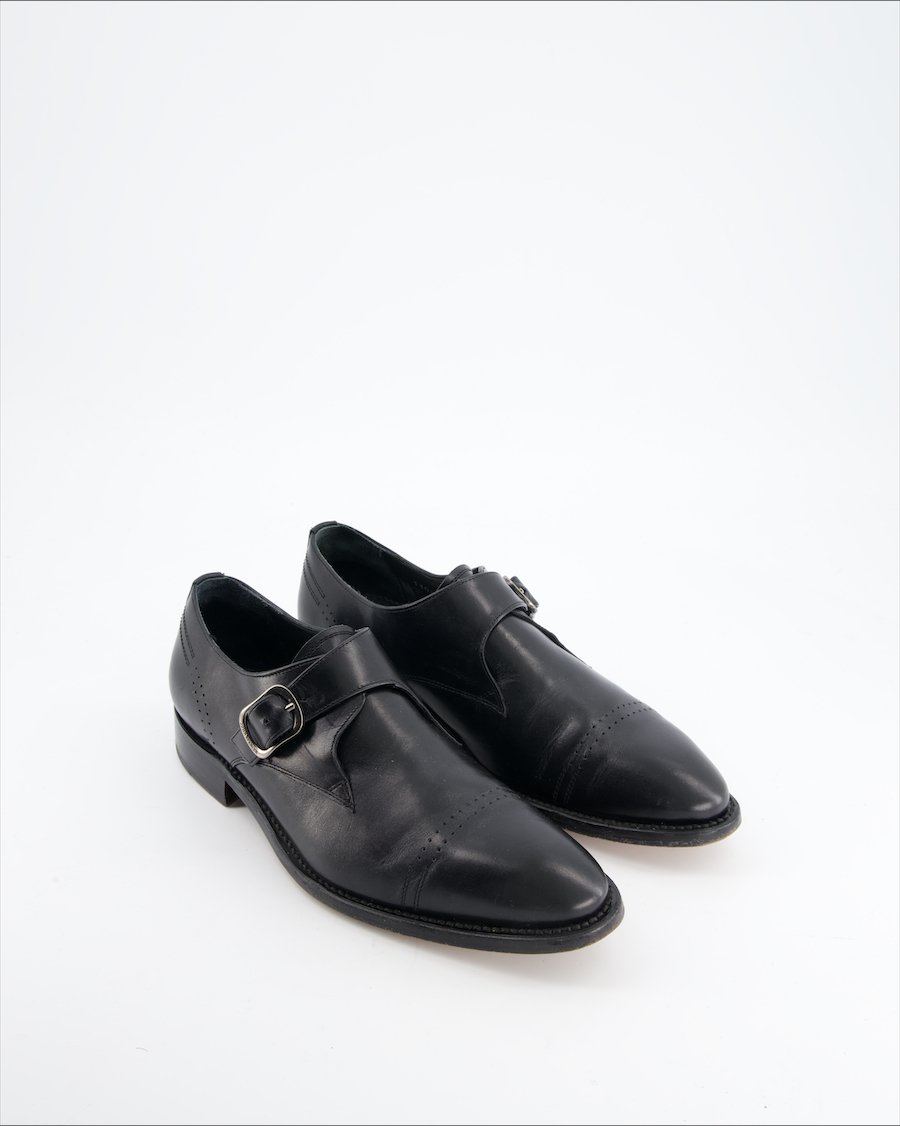 John Spencer Flats Leather Black Eu 40