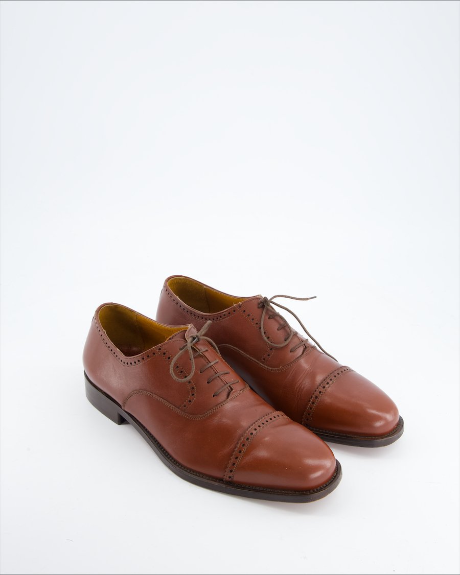 Wiston Time Flats Leather Brown Eu 44