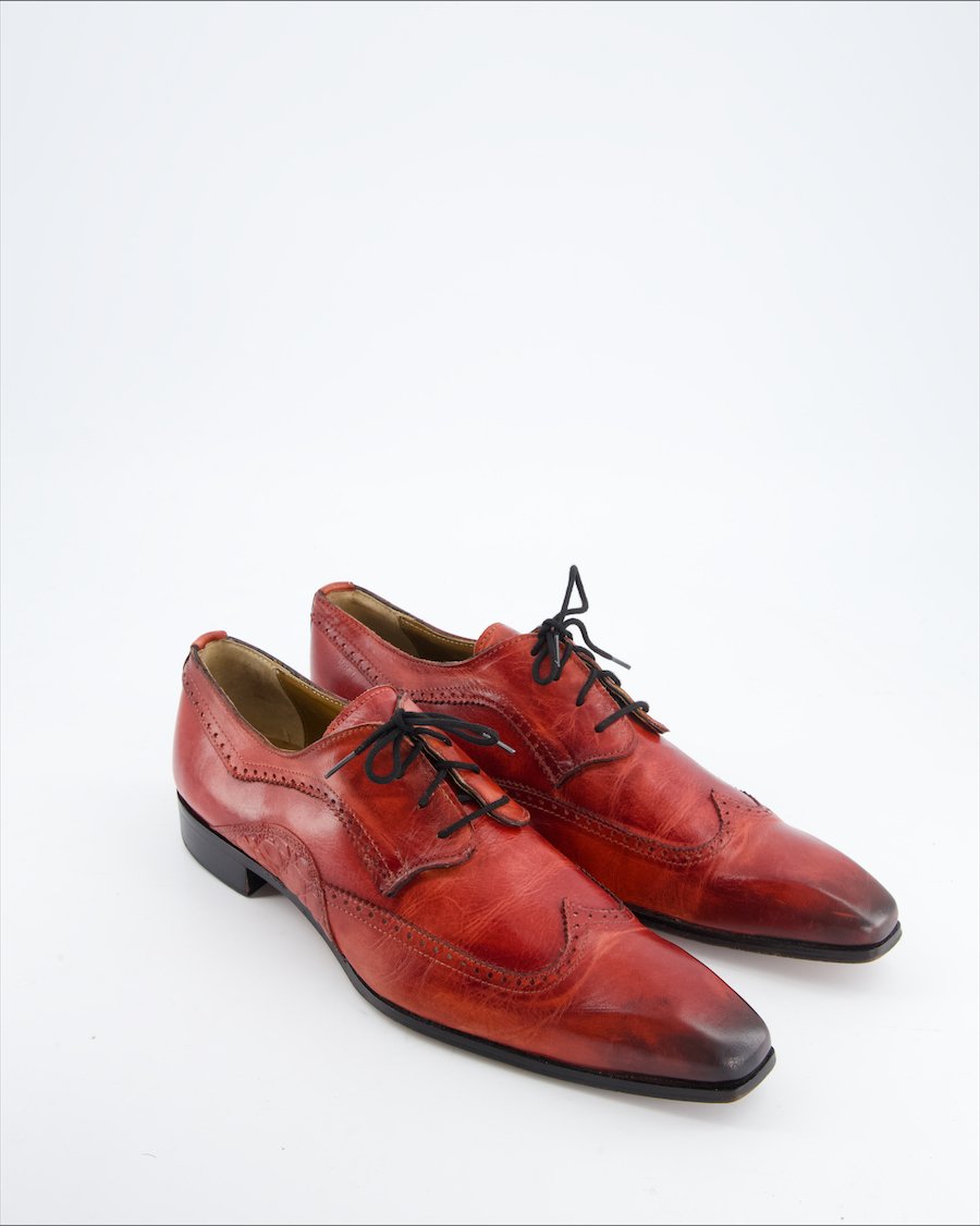 Passo Per Passo Flats Leather Red Eu 41.5