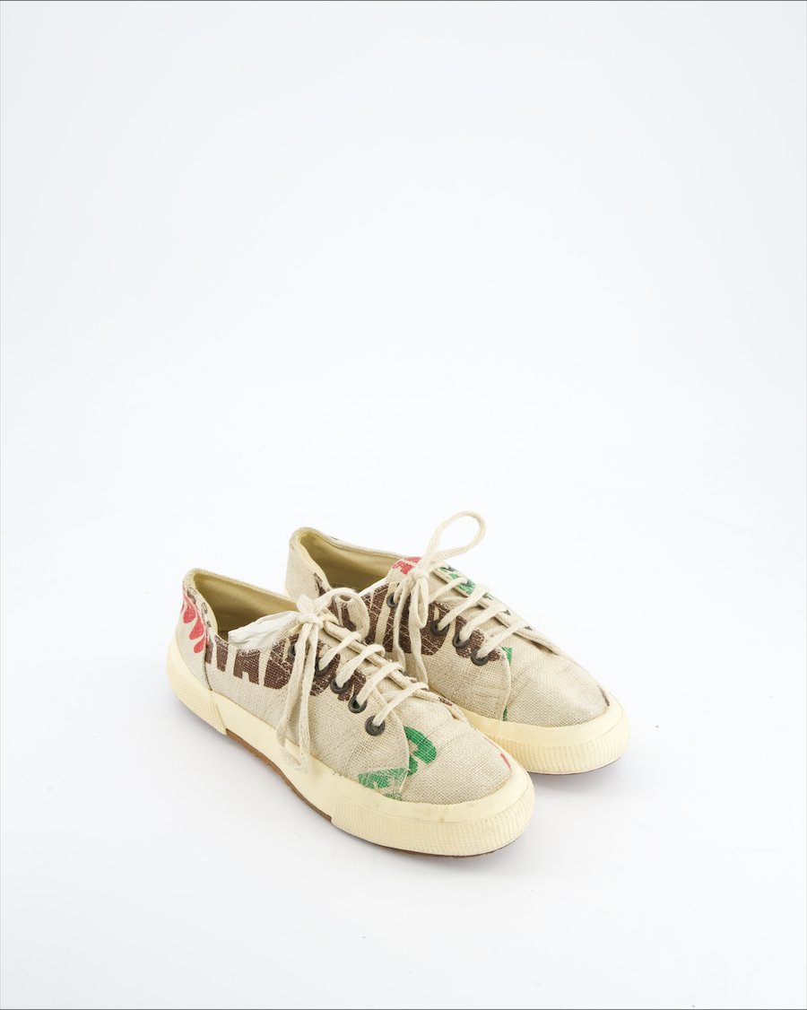 Superga Trainers Cloth Beige Eu 37
