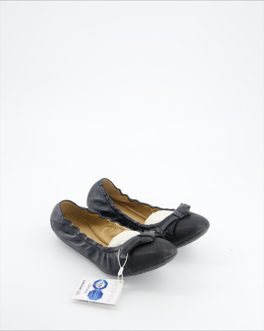 Geox Flats Leather Black Eu 35