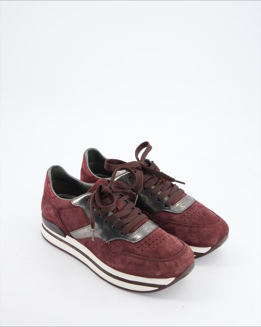Hogan Trainers Velvet Burgundy Eu 39