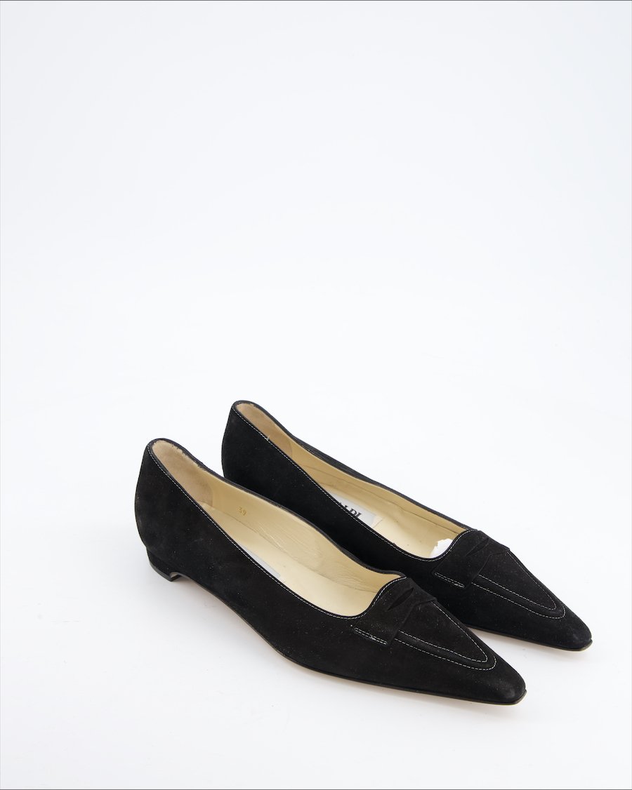 Pancaldi Flats Velvet Black Eu 39