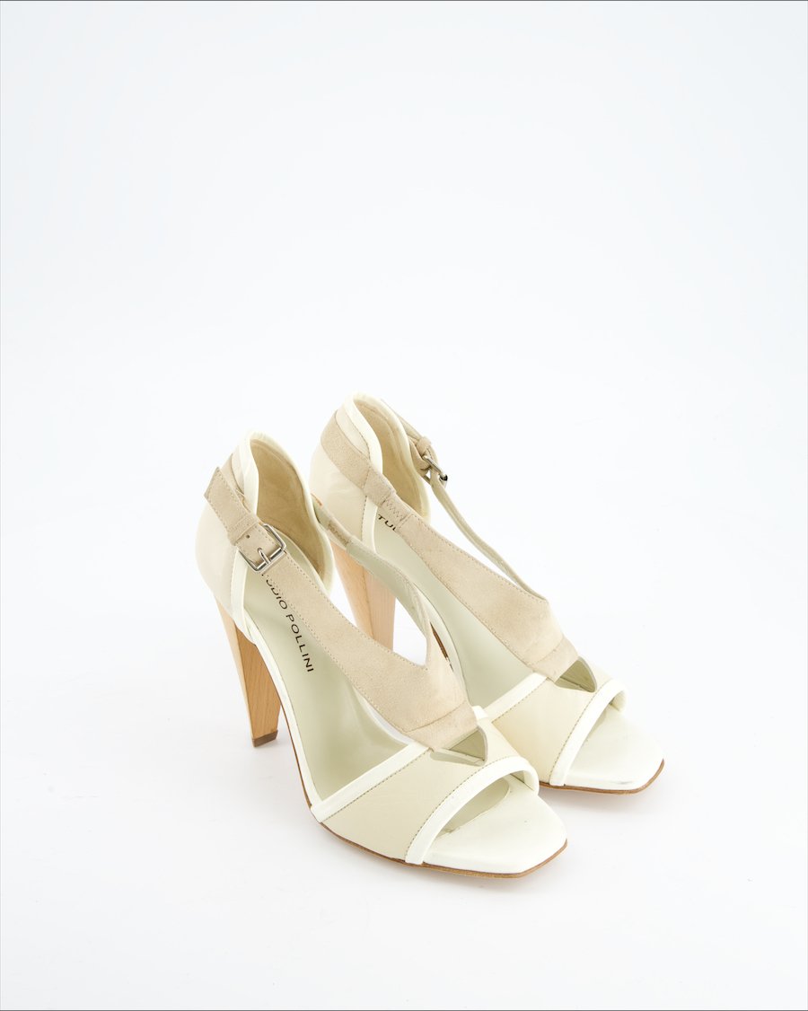Studio Pollini Heels Leather Beige Eu 36.5