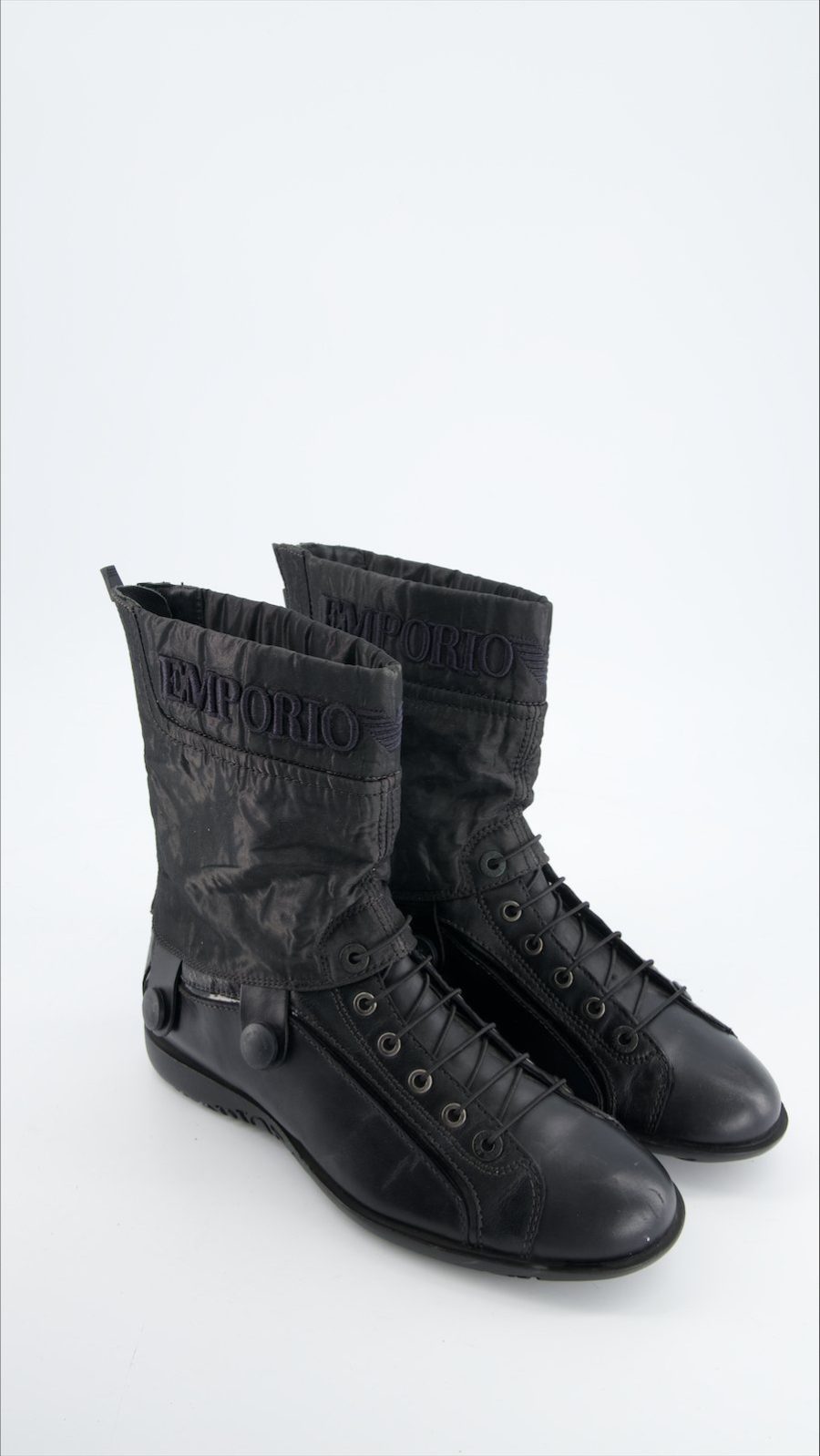 Emporio Armani Boots Leather Black Eu 41