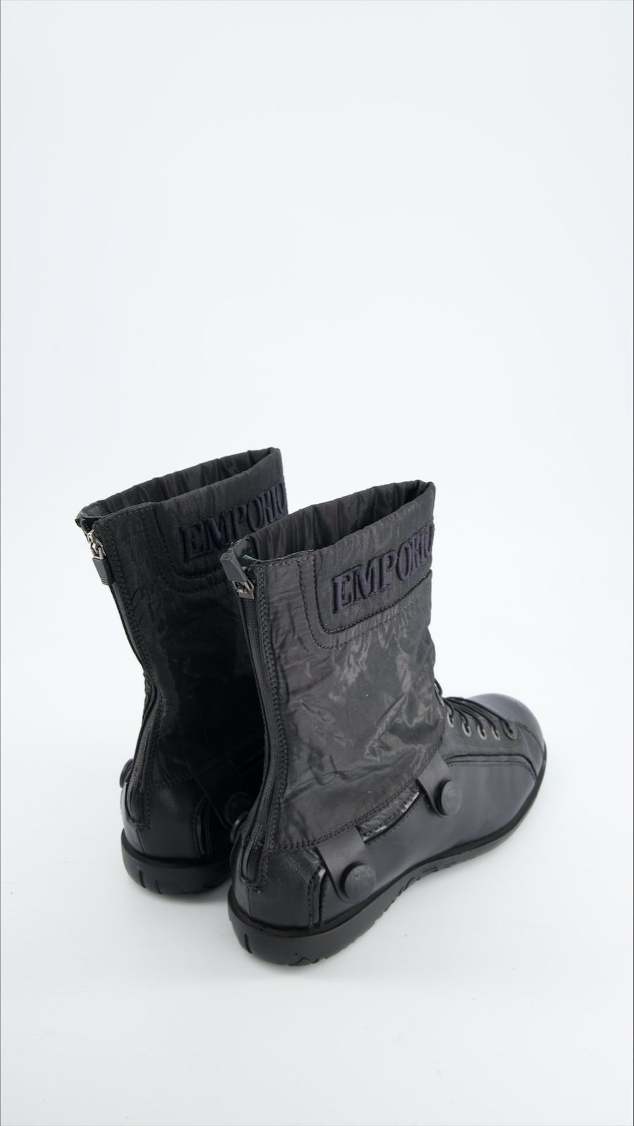 Emporio Armani Boots Leather Black Eu 41 - immagine 3