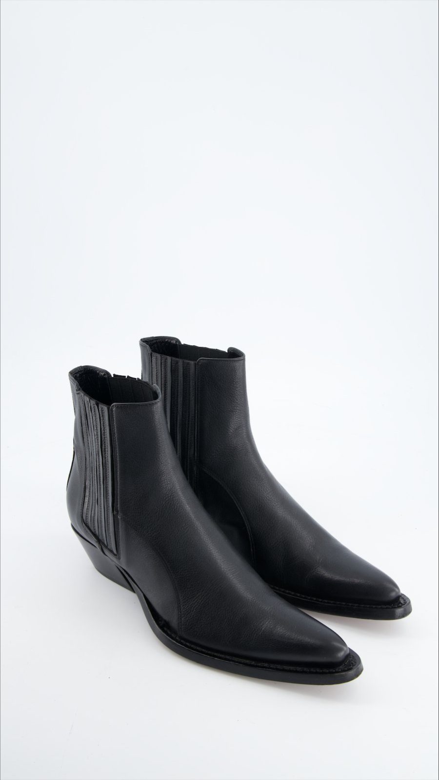 Saxone Boots Leather Black Eu 40