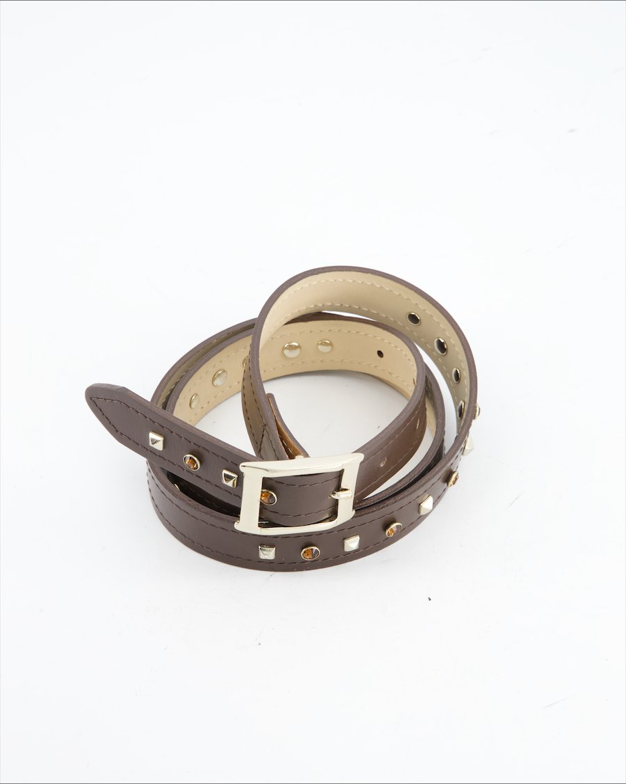 Pinko Belt Leather Brown