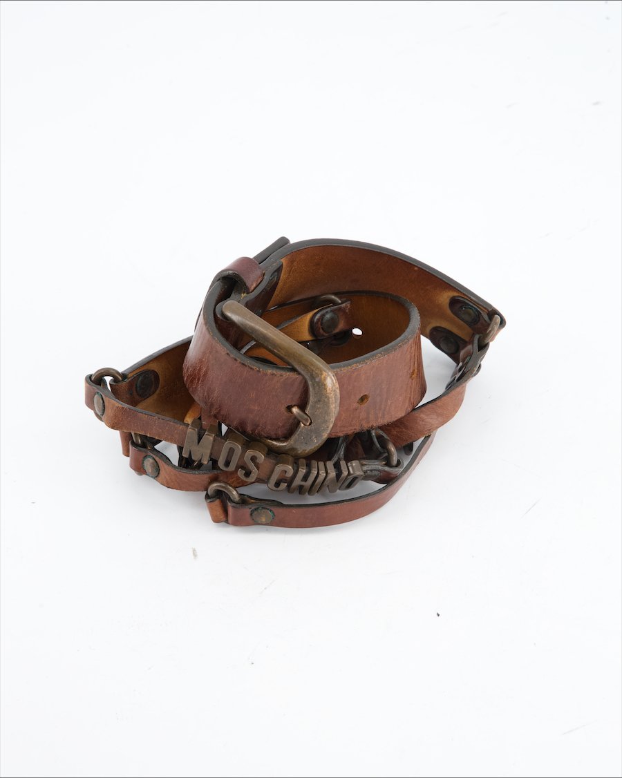 Moschino Belt Leather Brown
