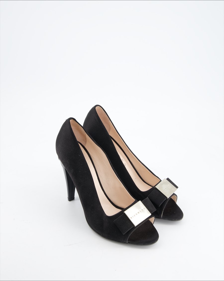 John Richmond Heels Velvet Black Eu 40