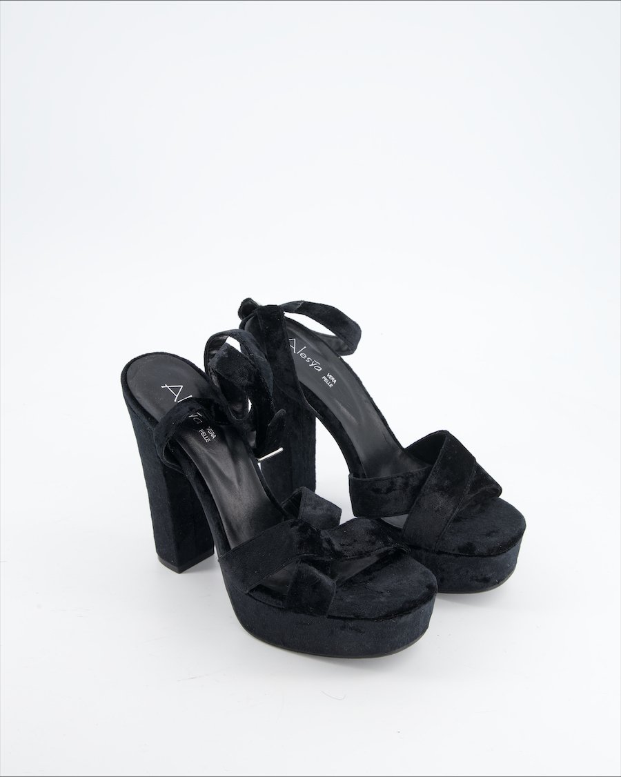 Alesya Heels Velvet Black Eu 39