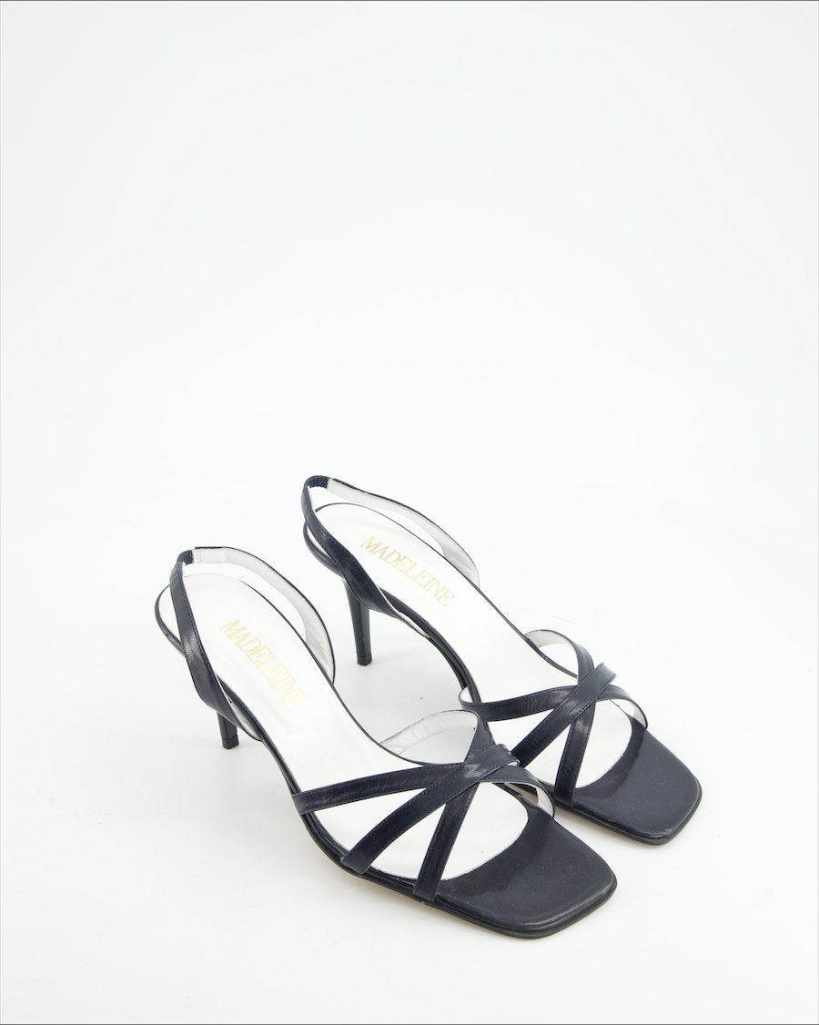 Madeleine Heels Leather Black Eu 38