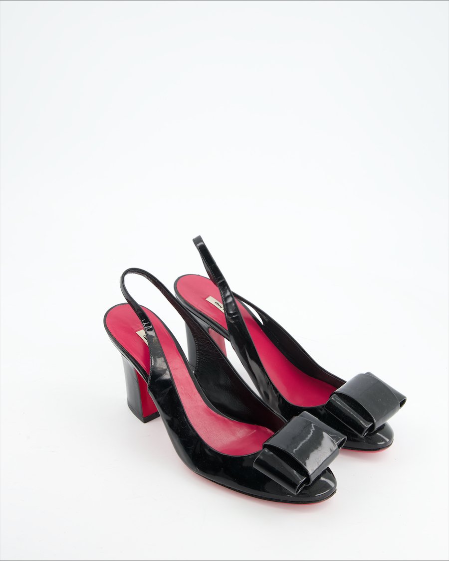 Miu Miu Heels Leather Black Eu 37.5