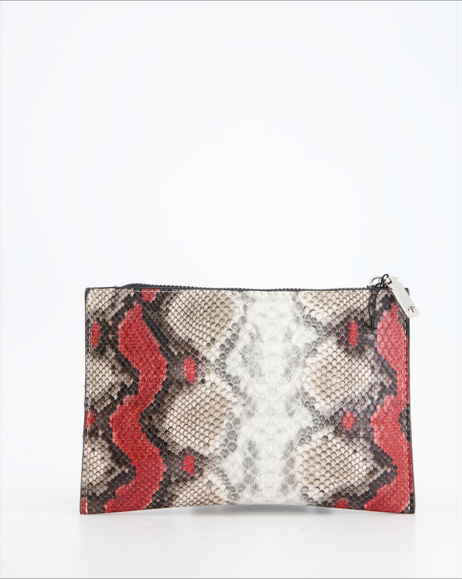 Mango Clutch Bag Leather White