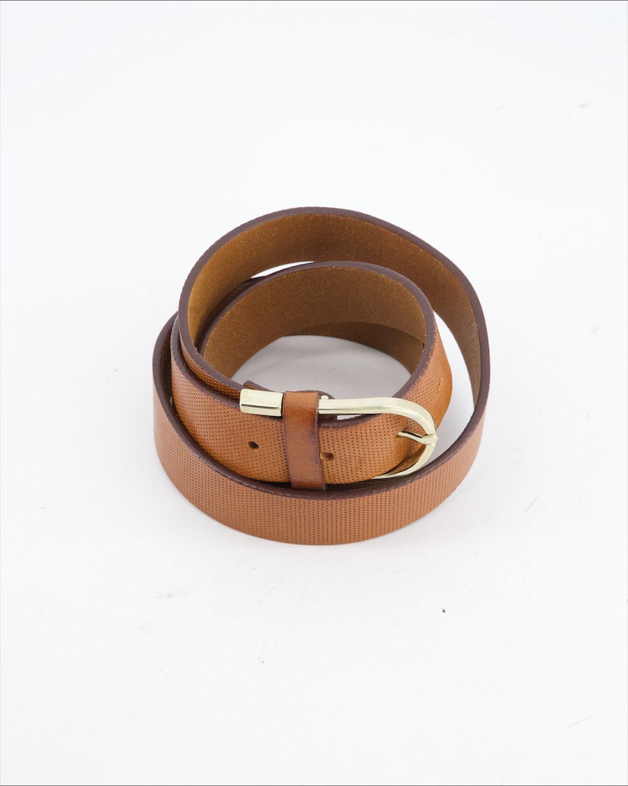 Non Signe / Unsigned Belt Leather Brown