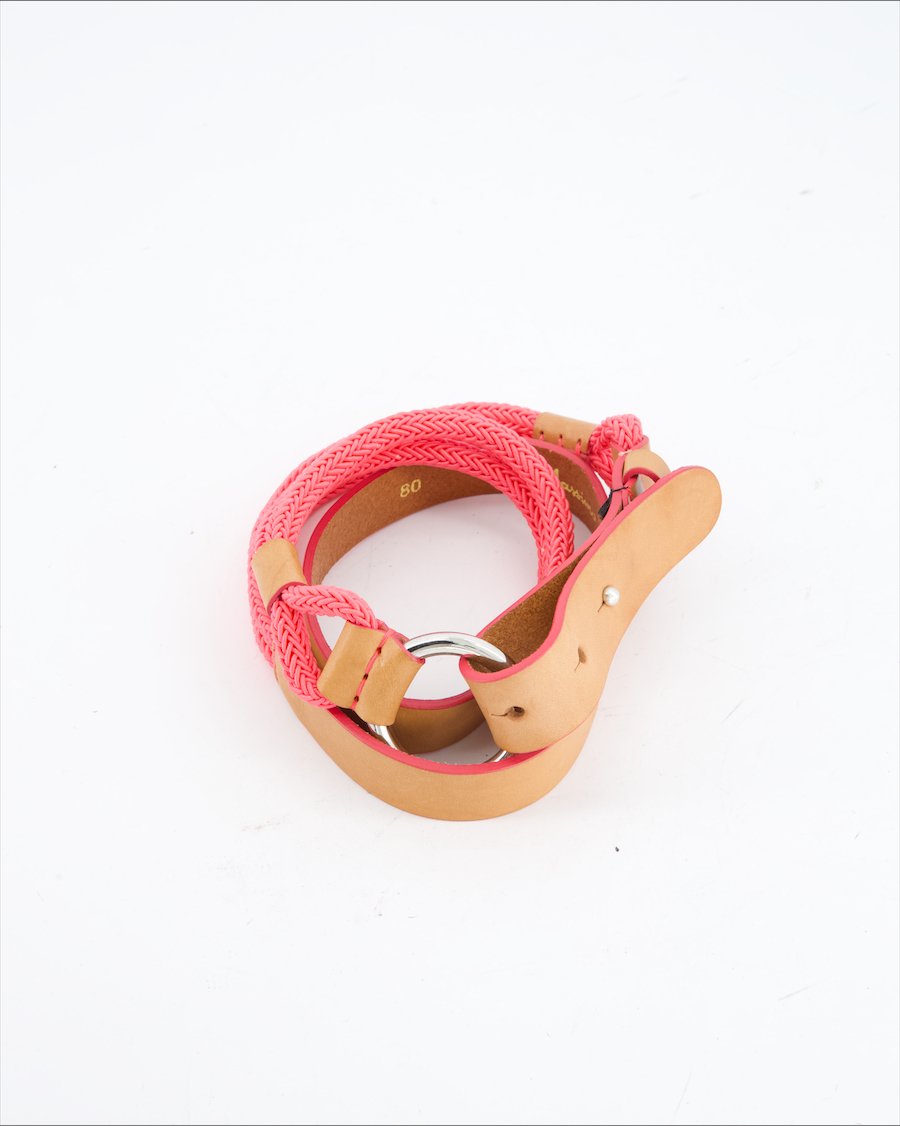 Massimo Dutti Belt Leather Brown