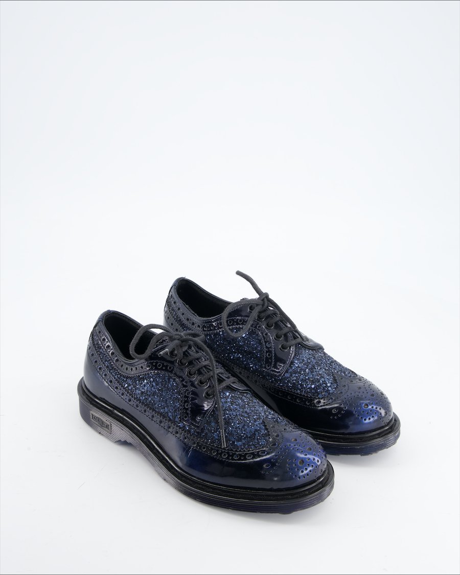 Cult Flats Leather Navy Eu 36