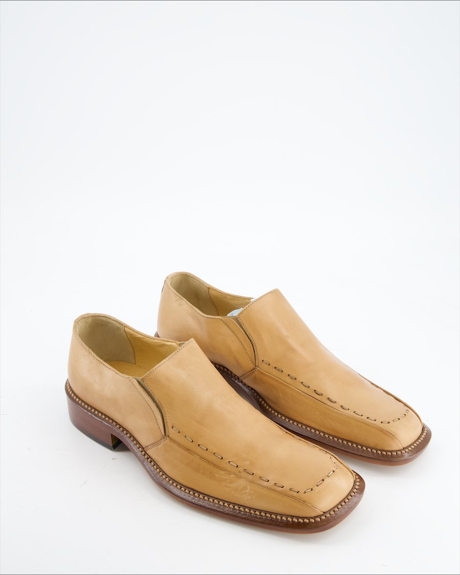 Pantanetti Flats Leather Camel Eu 40