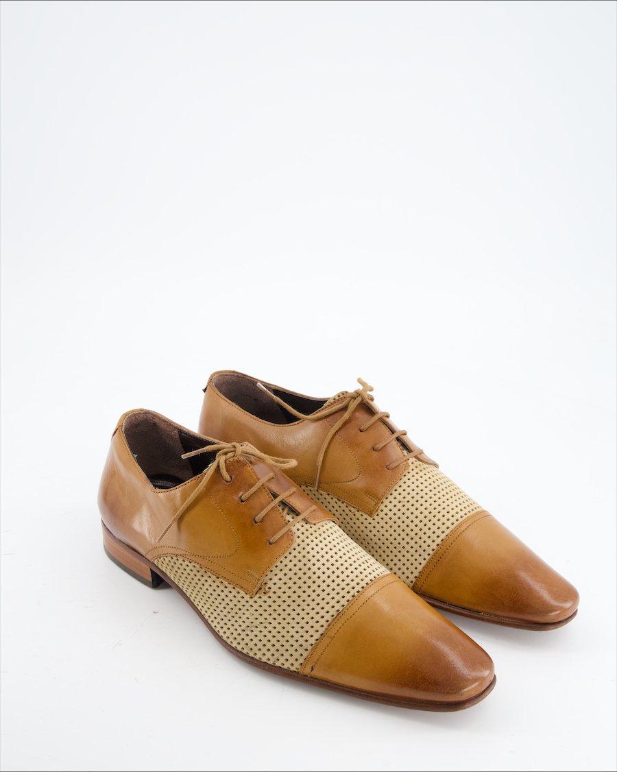 Cherchi Flats Leather Brown Eu 42