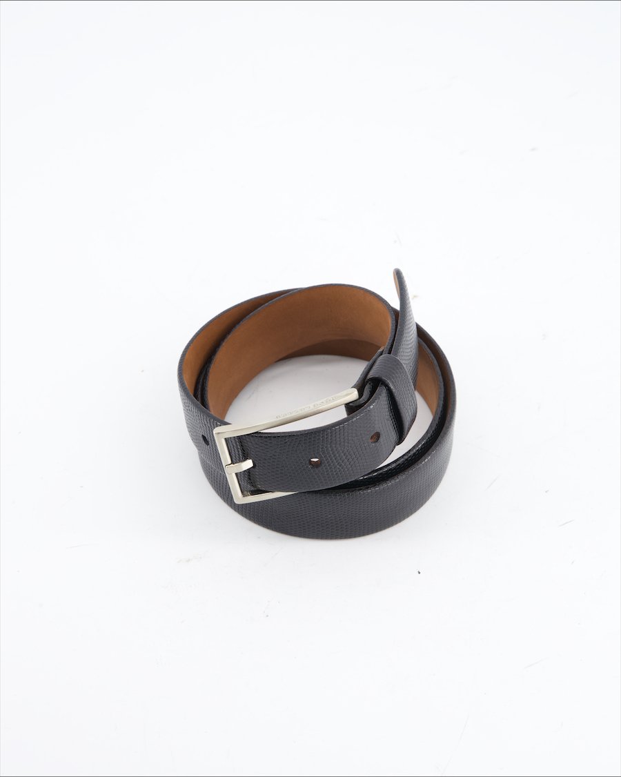 Rene Lezard Belt Leather Black