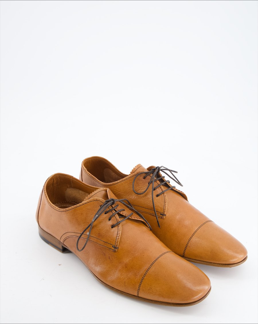 Fabi Flats Leather Brown Eu 43