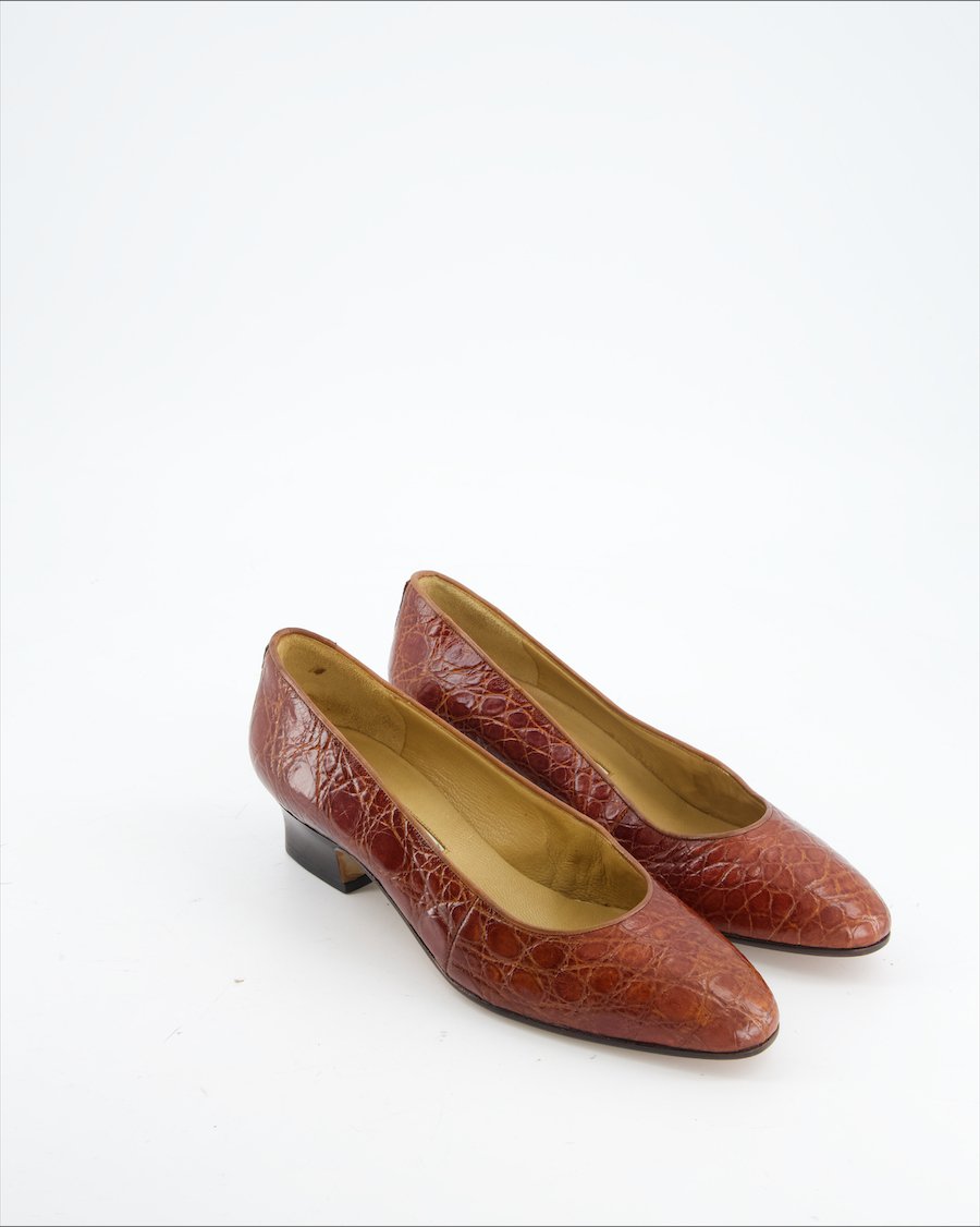 Ugo Rossetti Heels Leather Burgundy Eu 37.5