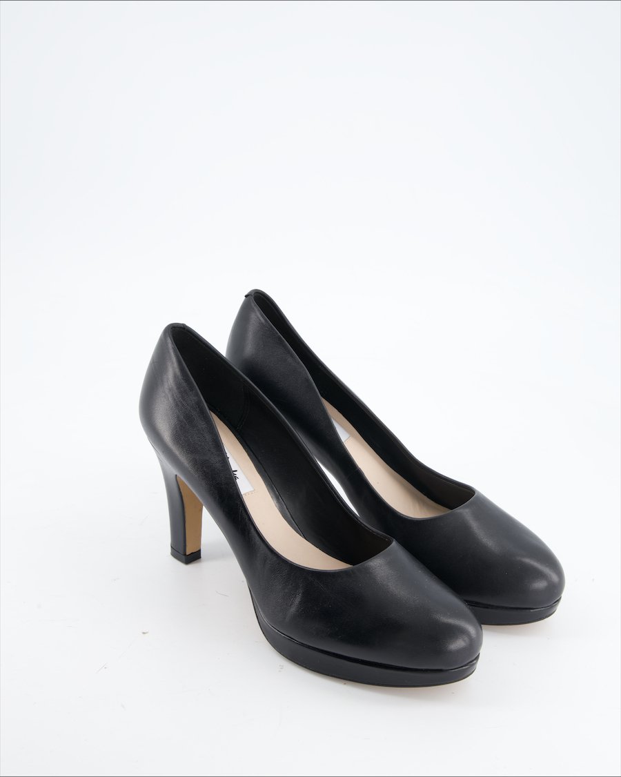 Clarks Heels Leather Black Eu 39.5