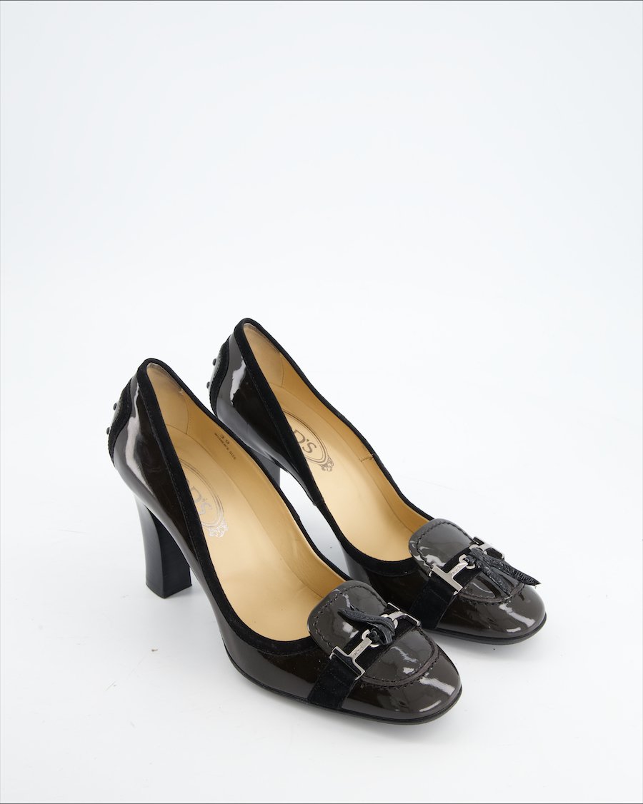 Tod's Heels Leather Brown Eu 39