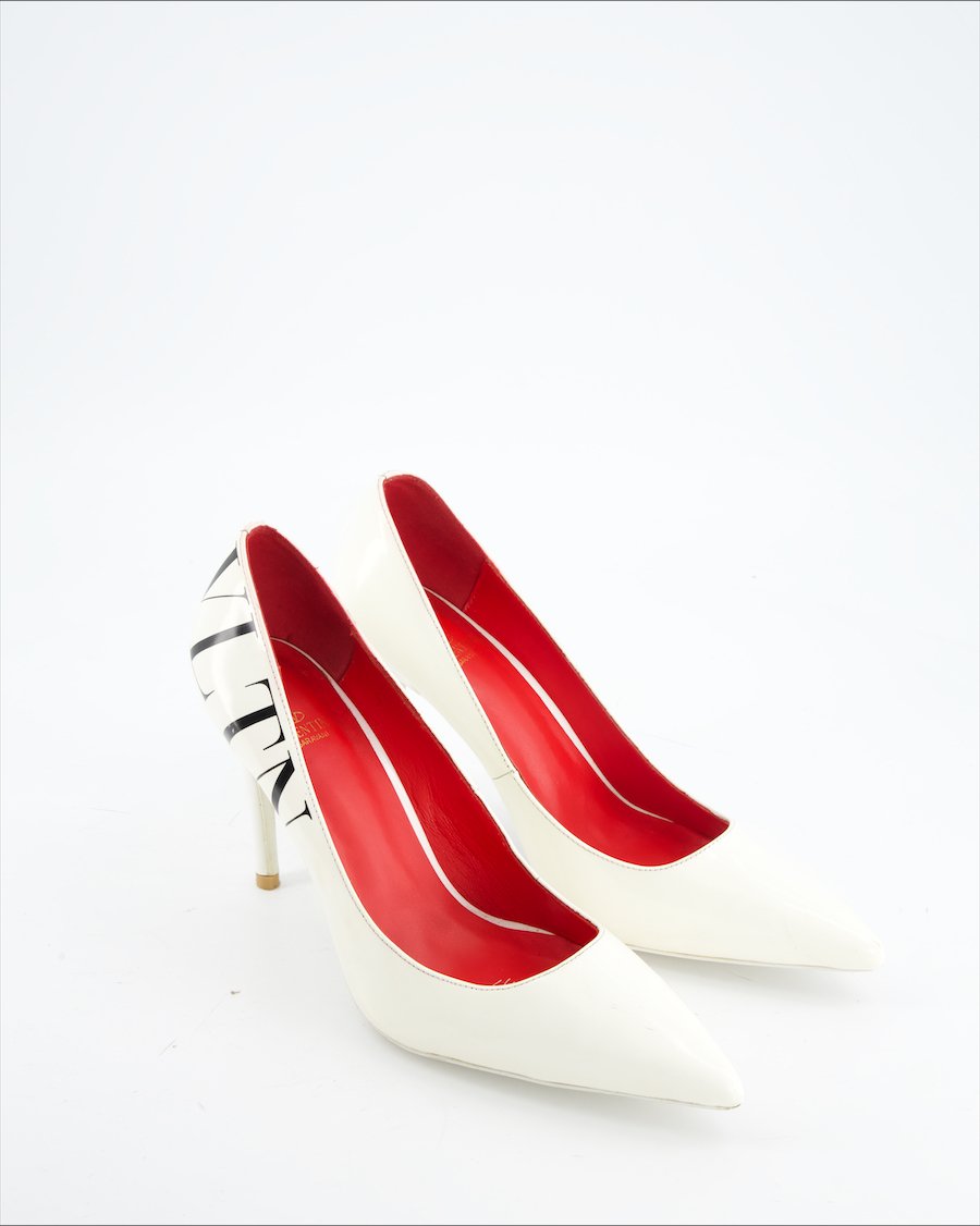 Valentino Garavani Heels Leather White Eu 41