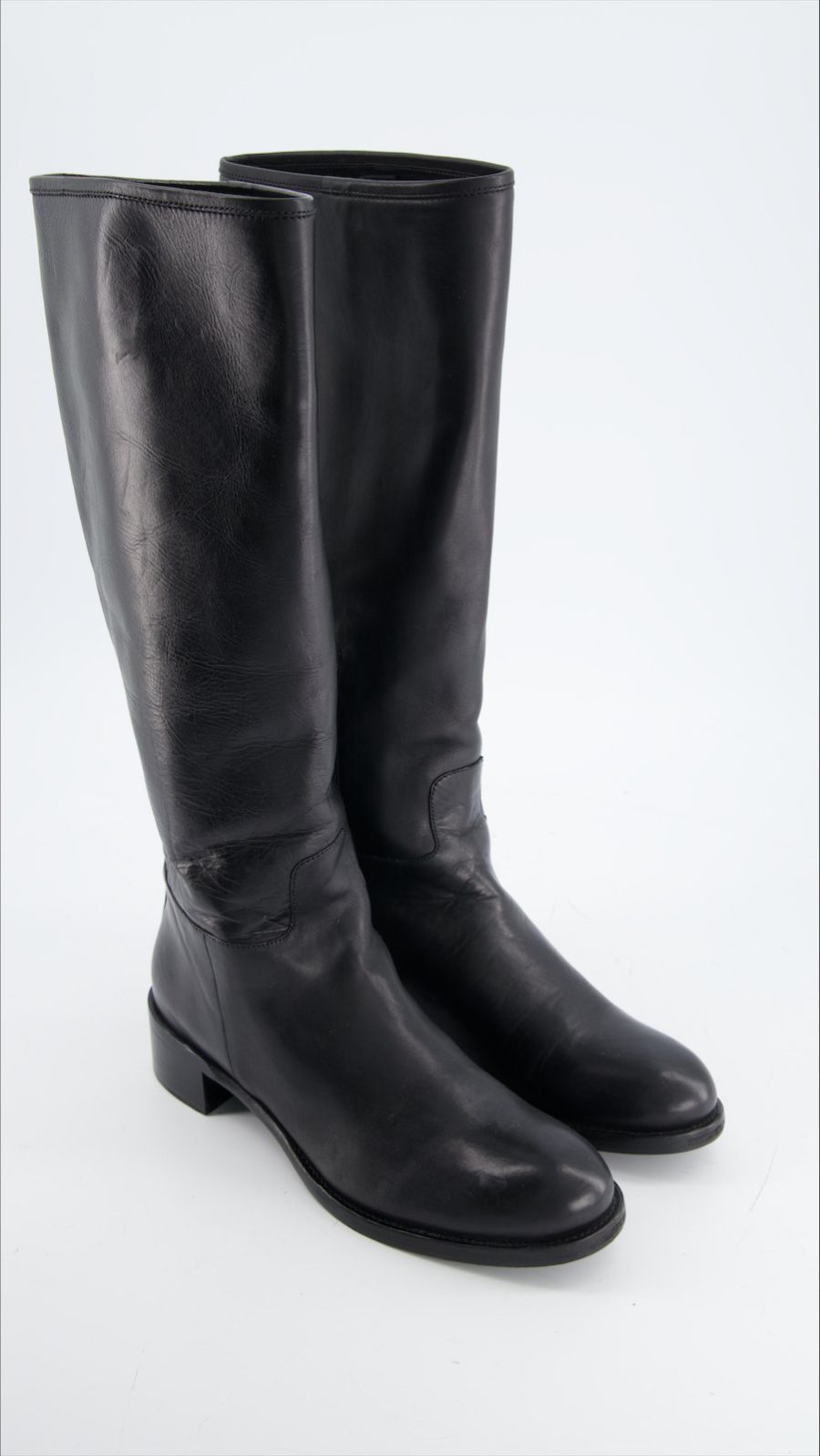 Prada Boots Leather Black Eu 36